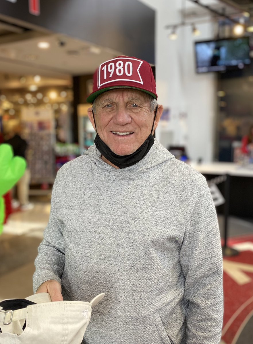 Available now! Look who came to buy our first 1980s Champions Hat by @neweracap and <a href="/i_am_pancake/">パンケーキ</a> ! Stop in or call now 267-570-2333. Thanks to one of our favorite Champs 🙌🏻