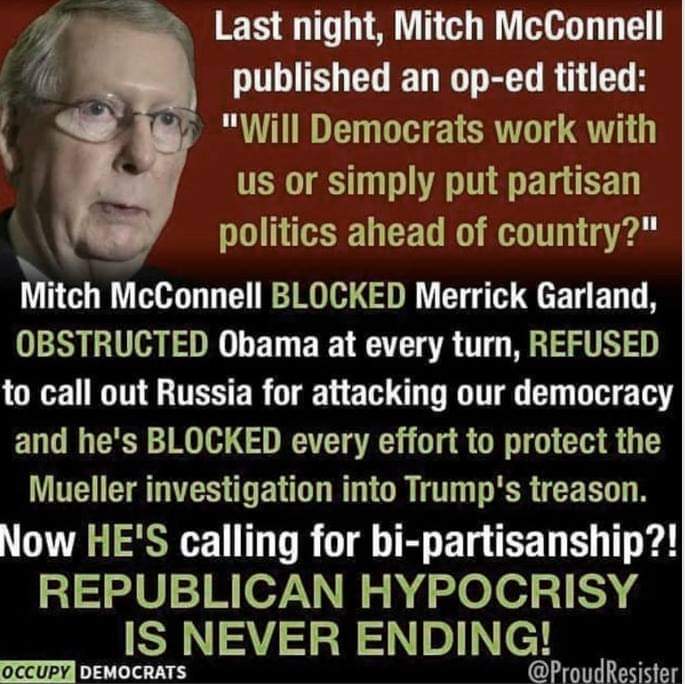Lewski20's tweet photo. @senatemajldr 
Really McConnell??
Time to make this right and all work together... Time for truth and transparency.... PLEASE 🙏🙏 https://t.co/VJf995Up1I
