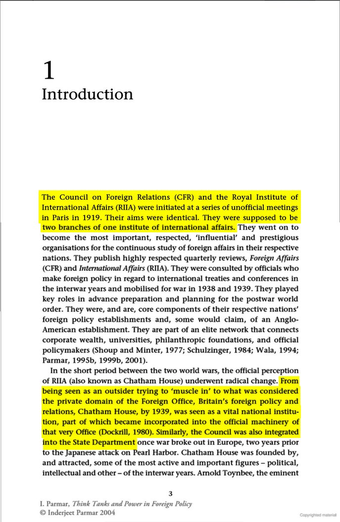 21 of 40 It had to be done quietly, through back channels.During the 1919 Paris peace talks, Milner Group operatives worked with hand-picked US Anglophiles, many of them Round Table members, to devise formal mechanisms for coordinating US and British foreign policy.