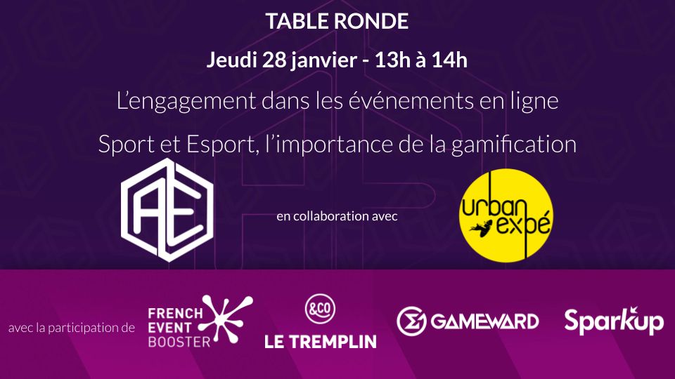 🔥 [TABLE RONDE] 🔥

😱 Saviez-vous que l’attention en ligne est de 8 minutes ? 

👉 Découvrez comment obtenir un fort taux d'engagement lors de vos événements en ligne !

🎮 Le maitre mot : la gamification

🗓 Jeudi 28 janvier
⌚13-14h

Inscription ➡ bit.ly/2LMPHRC