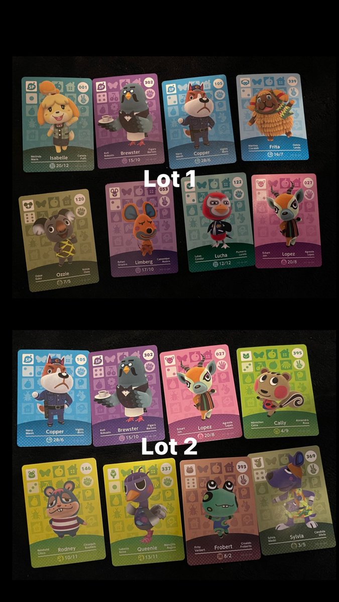 OlympieACNH's tweet photo. Coucou!
J’ai ces cartes Amiibo (authentiques) en double! Je fais donc gagner deux lots. Les frais d’envoi sont à ma charge. 
Conditions de participation :
⁃Accepter de me transmettre votre adresse postale. 
⁃Rt ce tweet ! 
Tirage au sort le 22 Janvier 2021 ❤️✨ Merci à tous ! https://t.co/hzvSu8E31D