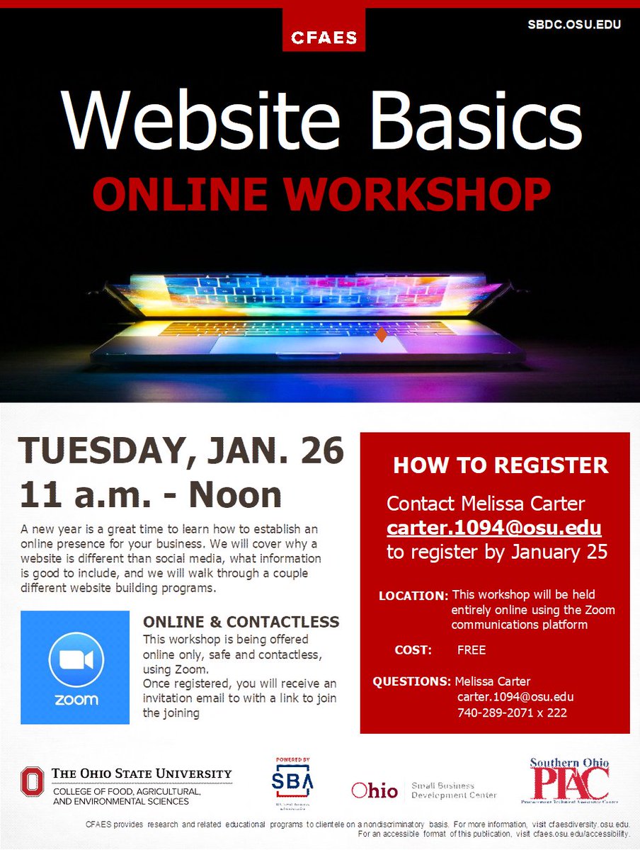 Have a new business? Join us to help get you an online presence.