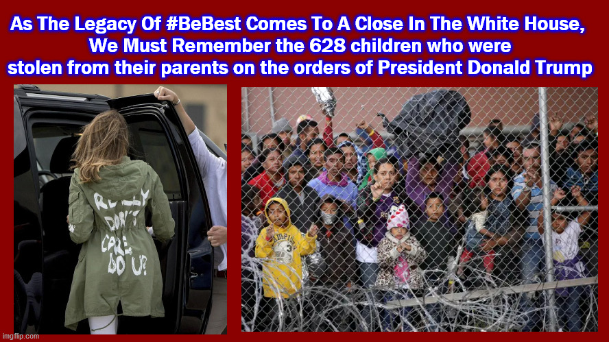 prayerfeathers's tweet photo. @FLOTUS @WhiteHouse As The Legacy Of #BeBest Comes To A Close In The White House, please say a prayer for the 628 children who were stolen from their parents on the orders of President Donald Trump. #BeGone https://t.co/1H3qpd4D7o