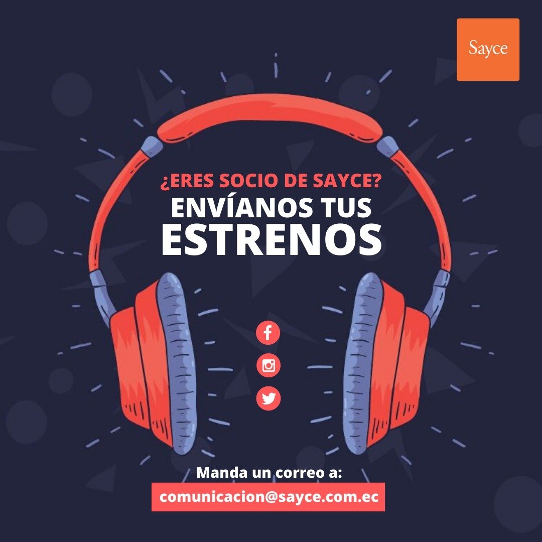 sayceoficial's tweet photo. ¡Llegaron los #EstrenosSayce de la semana! ¡No te quedes sin escucharlos! 🎹🎼 @renkaiy @thekird99 @BeboYau @TresDedosMusic #ECBY https://t.co/qwt2RTzMnz