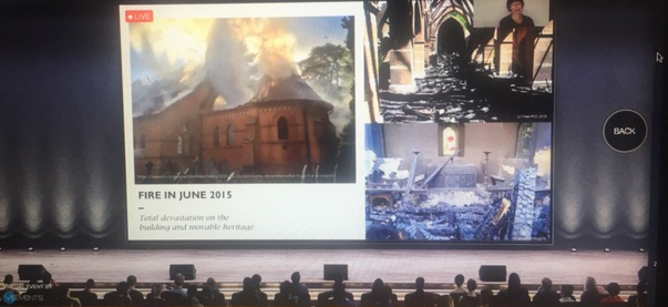 Great presentation by our conservators Polly Westlake &amp; Ana Logreira at the virtual 7th international Architectural Finishes Research Conference today. They explained how they stabilised &amp; protected a Victorian painted scheme, by William Burges, in a severely burned church.