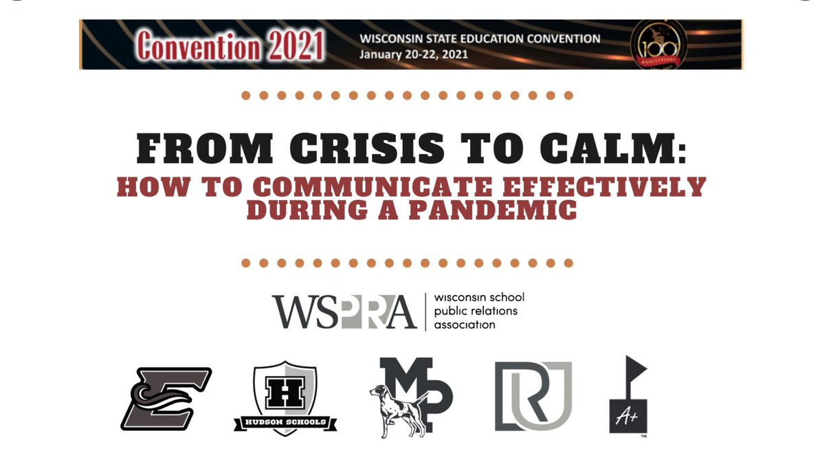 WSPRA's tweet photo. Join WSPRA #schoolpr Board Members @dpauli1 @EdgertonSD, Tracy Habisch-Ahlin @HudsonSchoolsWI, @Rockshot_Joelle #PointerNation, @EmilyInWI @RacineUnified &amp; @SarahLillianO @pointschools at #2021EdCon tomorrow live at 11 am! More info: https://t.co/xW4k7H98ry https://t.co/kXWdqeJ6jk