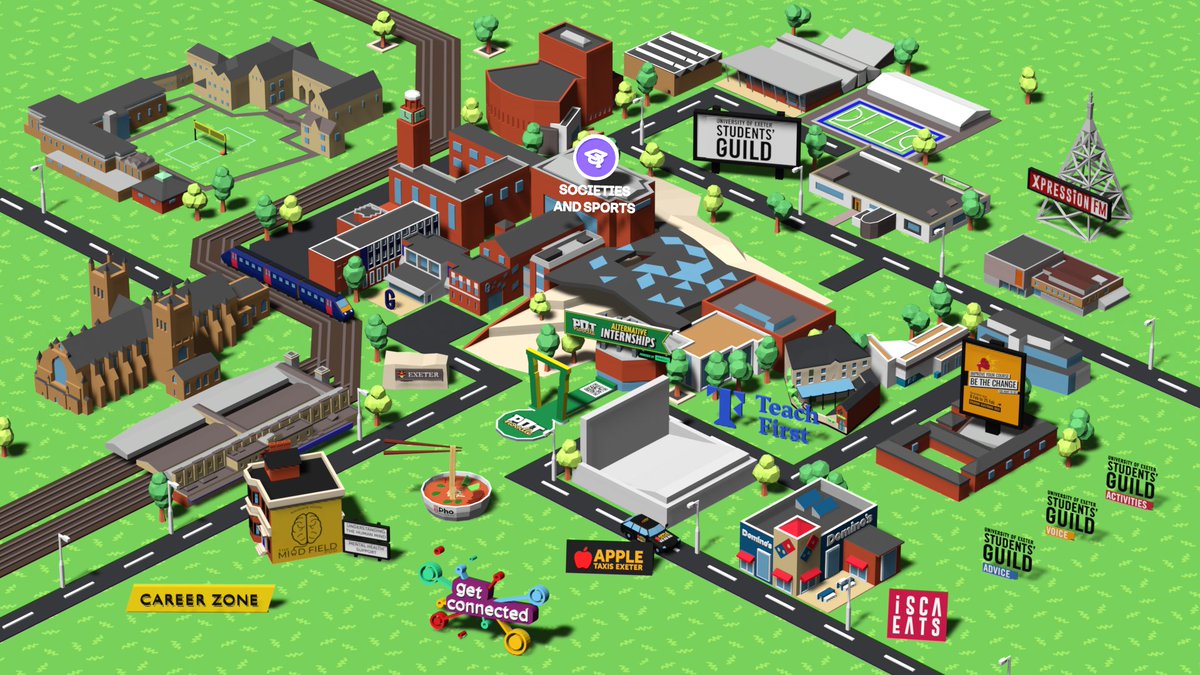ExeterGuild's tweet photo. The Refreshers Fair is now LIVE! Head over to the virtual Fair now to check out some of the opportunities available to you, chat to societies and pick up deals with brands!  https://t.co/QtzXYq8vDn https://t.co/rIzwBsWMN3