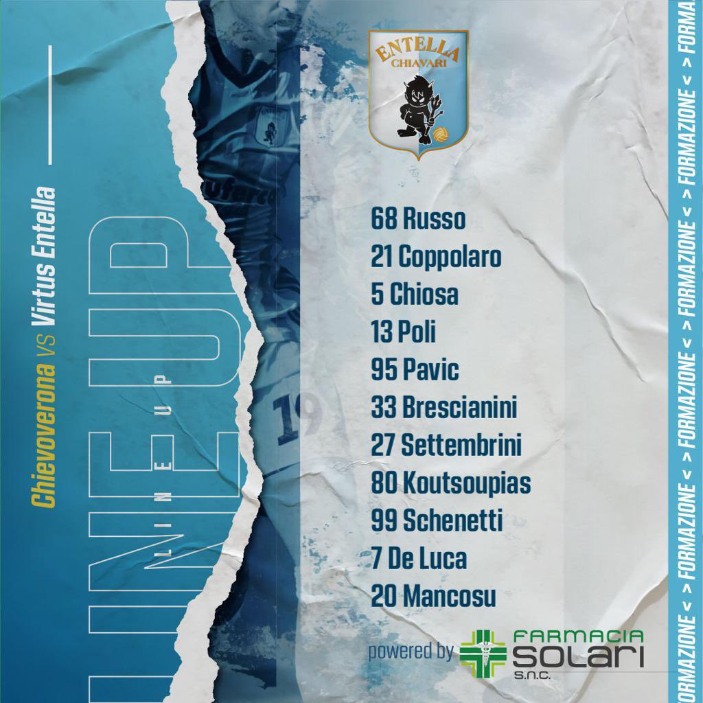 V_Entella's tweet photo. #CHIENT
La formazione scelta da mister #vivarini @Lega_B @ACChievoVerona https://t.co/BjB3mSRsMf