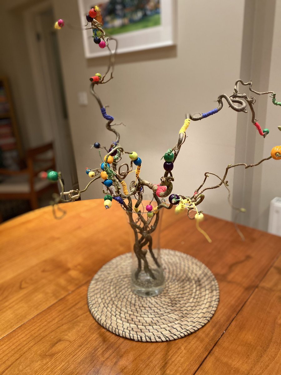esmewood1's tweet photo. Thanks to @MudandBloom we had some fantastic Friday crafts today with my little ones #naturecraft #woodenbeads #colouredthread #twigsfromthegarden #homescoolfun @OutdoorOt https://t.co/flrEc9vQeD