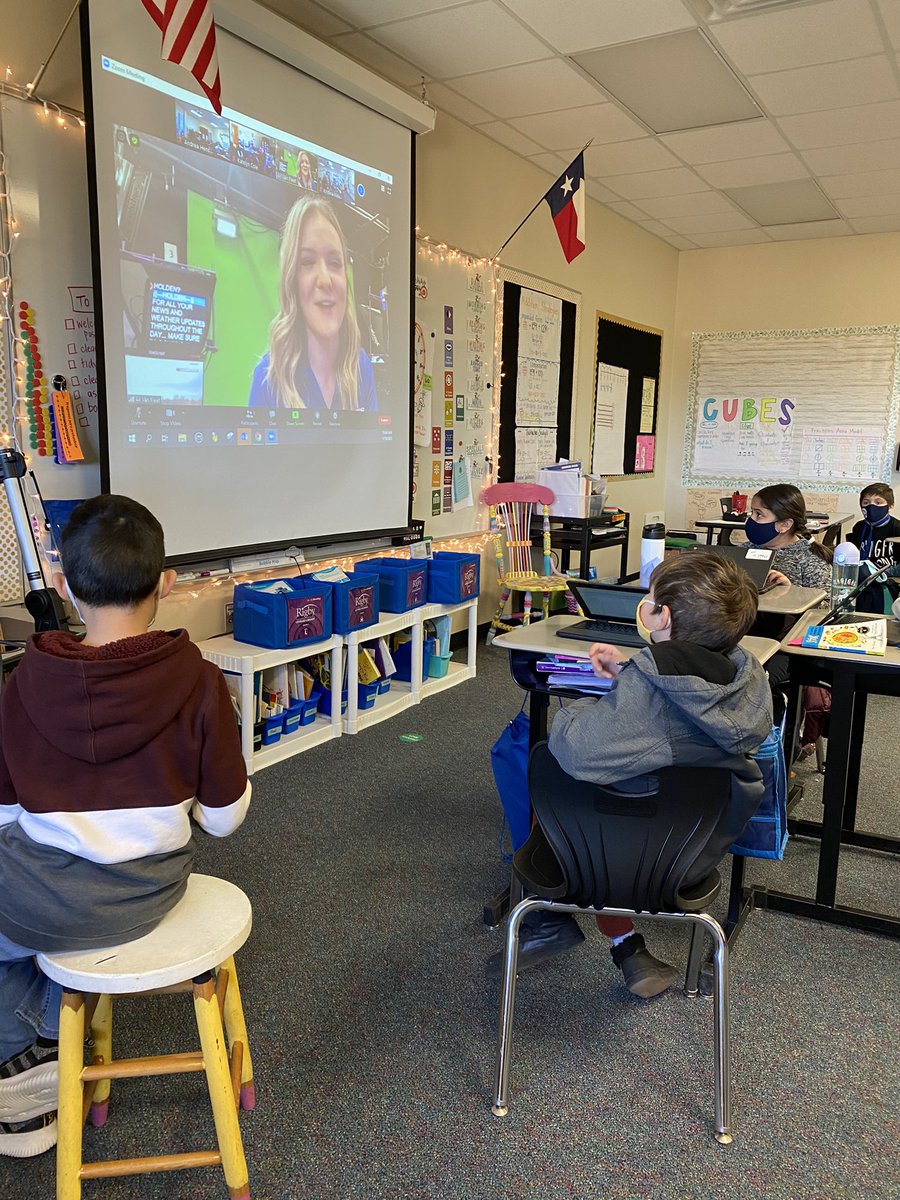 Zoomin with a Meteorologist this morning! Thank you <a href="/MrsColeRES/">Katelyn Cole</a> for setting it up! <a href="/NISDScience/">NISD Science</a> <a href="/RoanokeRangers/">Roanoke Elementary</a>