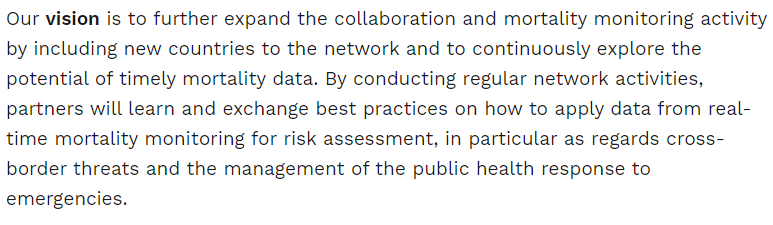 One final point - EuroMOMO should have been among the heroes of the pandemic. Their whole purpose is to monitor for public health issues that impact on mortality and try and improve public health responses to them.