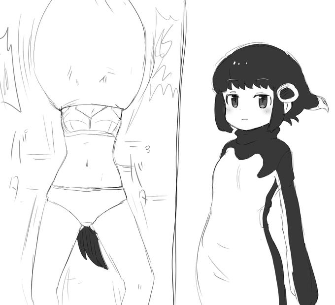 アデリーちゃん巾着にされてクソ地味な下着晒されて…… 