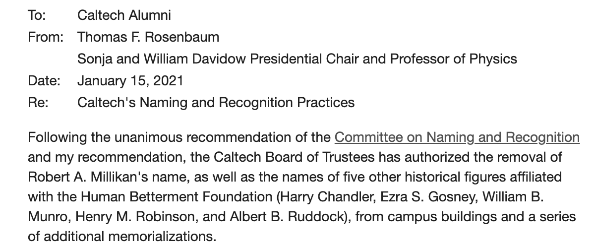 KevinKaichuang's tweet photo. Glad @Caltech is doing the right thing here. 

Credit to @sarahsamiam and others who've pushed hard for this. 

https://t.co/FulHdCtfQu https://t.co/pgEihjx2Jp