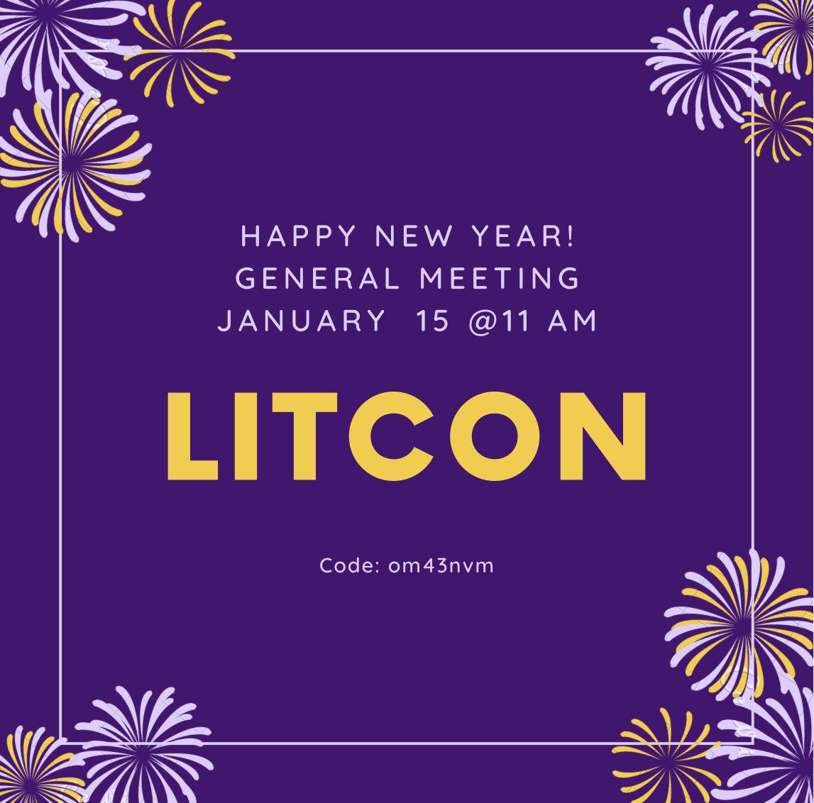 jchsLitCon's tweet image. Good morning members!! Come join our first meeting of the new year for updates and announcements. Hope to see you all there.
