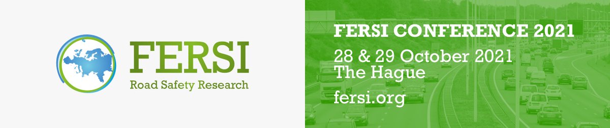 #FERSI #Conference 2021 will take place in The Hague on 28 and 29 October 2021, focusing on the #exchange of #national and #regional experiences with implementing evidence-based #road #safety #measures, both positive and negative ones.

Read more: fersi.org/fersi-conferen…