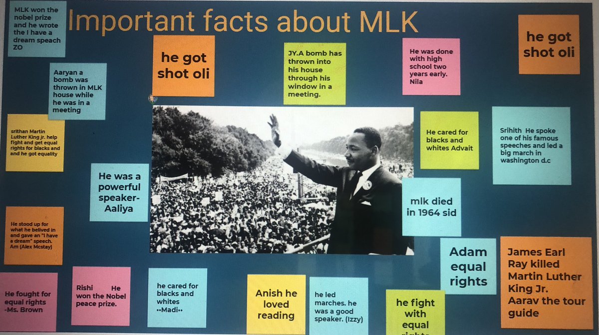Practicing reading like experts and sharing facts we learned about Martin Luther King, Jr. <a href="/RLCPrincipal/">Diane Insari</a>