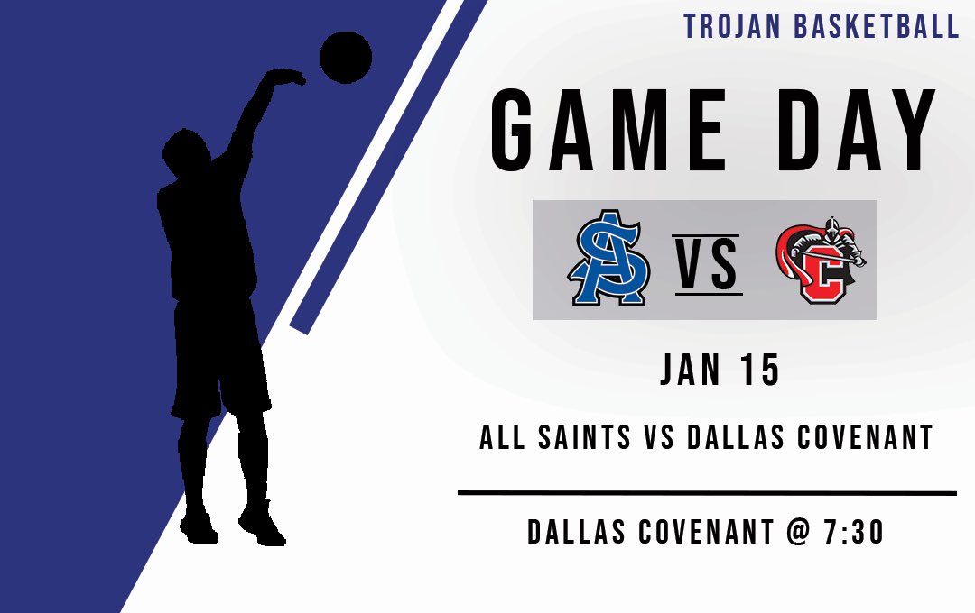 ITS GAME DAY! Today your varsity boys and girls basketball teams will travel to Dallas Covenant! Girls will start us off at 6:00 with boys following at 7:30! Be sure to wish the team good luck! Let’s go Trojans! 🏀 #asestyler #gotrojans #txhsbasketball #basketball