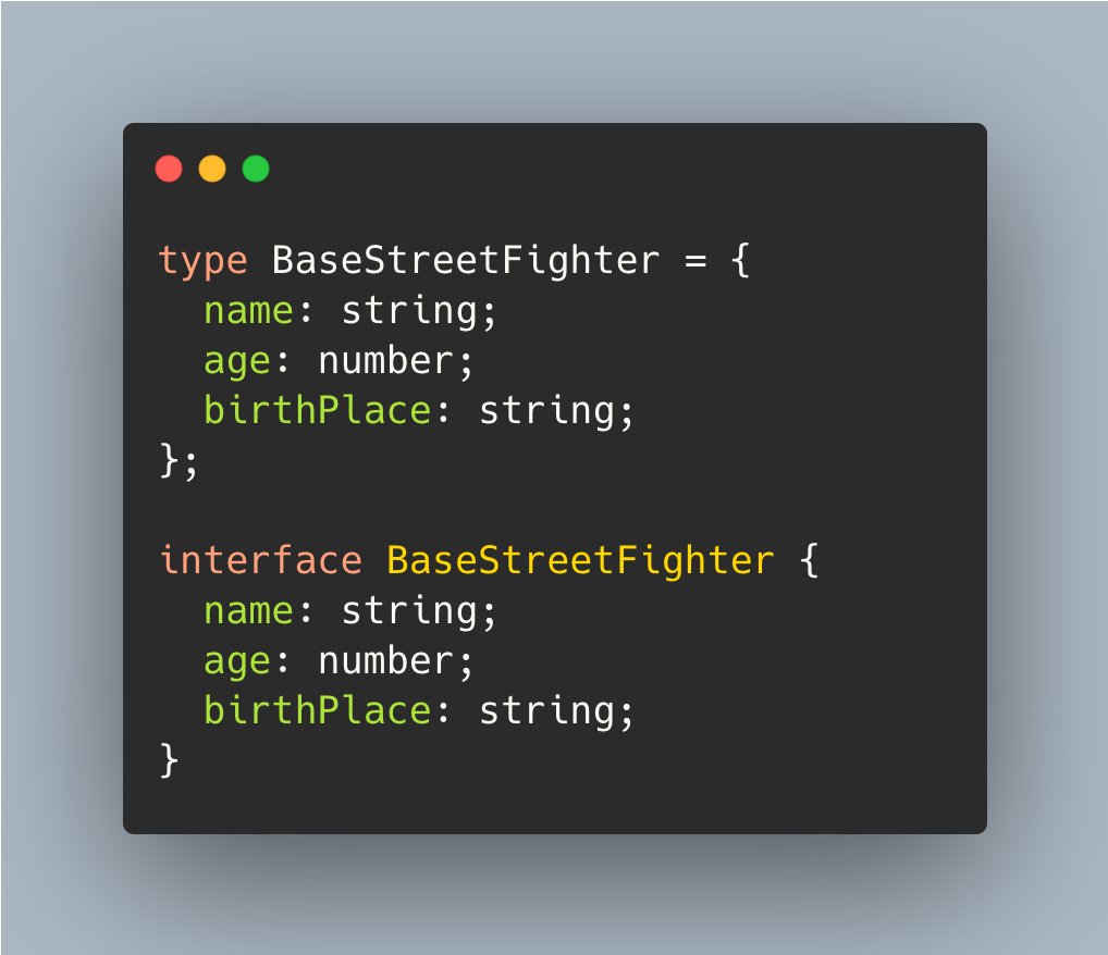 Let’s start with the similarities. When it comes to describing the shape of your objects, it turns out both work pretty much the same. I do prefer using interfaces in this case, since describing an object’s shape is what interfaces were specifically designed to do.