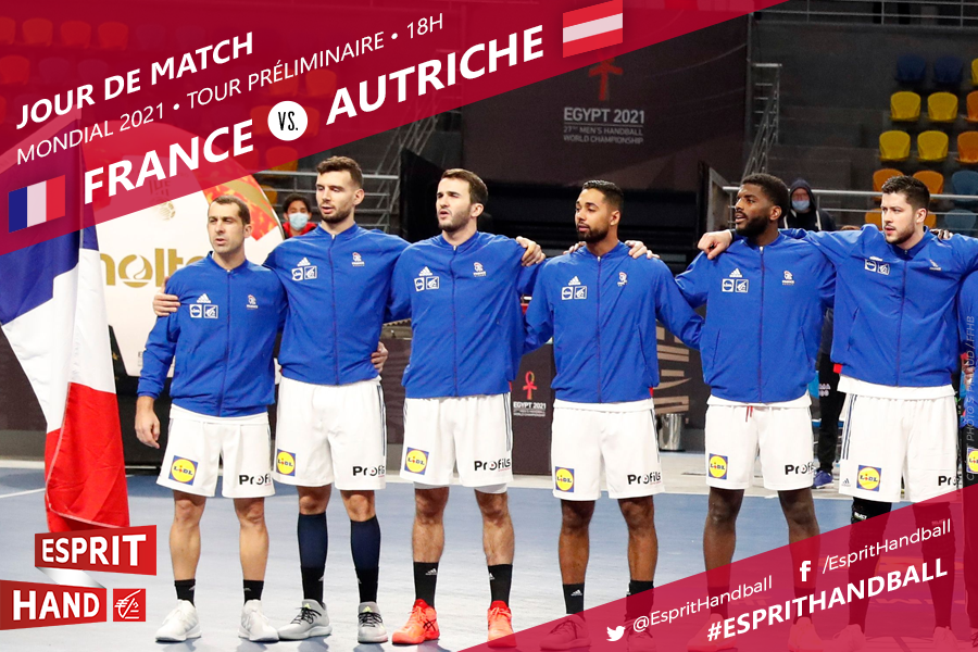 EspritHandball's tweet photo. JOUR DE MATCH ! 
RDV à 18h sur Bein Sports, TMC et #EspritHandball pour soutenir les Bleus face à l'Autriche et aller chercher une place pour le tour principal 😃
ALLEZ LES BLEUS 💪 🇫🇷 
#FRAAUT https://t.co/X3O4QBZC46