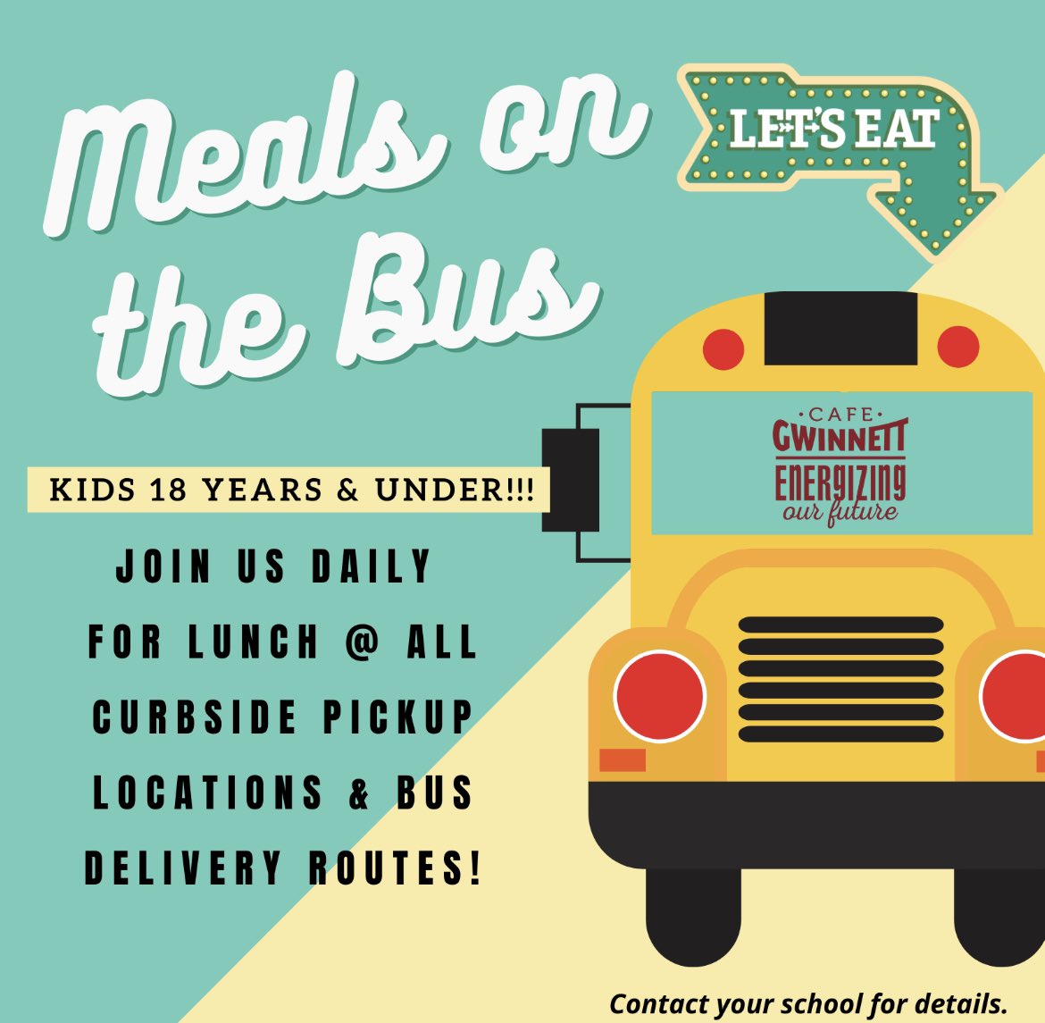 NGMSBulldogs's tweet photo. Meals on the Bus! January 19-22!!! https://t.co/BTyulMZ4kf