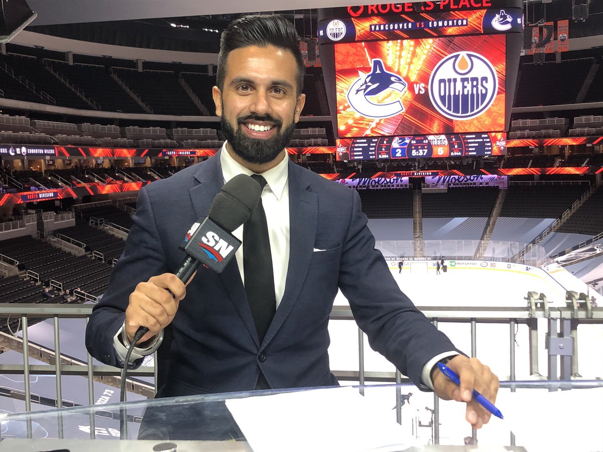 TonyBrarOTV's tweet photo. Thank you to everyone who reached out and shared such kind words last night/this morning! 

You all know how to make someone’s day! I’m beyond grateful for the opportunity with @Sportsnet. Just keeping the seat warm until the Prince of Puns’ arrival.

Much Love 🙏🏽 https://t.co/hcNSh8X0HM