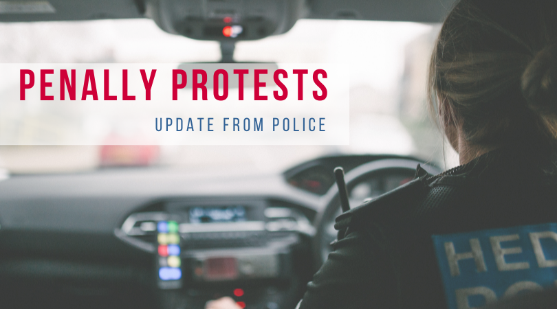 UPDATE FOLLOWING PROTESTS, PENALLY |  Dyfed-Powys Police continues to investigate recent protests by service users at the Asylum Accommodation Centre, Penally. 
 Superintendent Anthony Evans, Divisional Commander for Pembrokeshire, said: “While we will always work to
MORE ⬇️