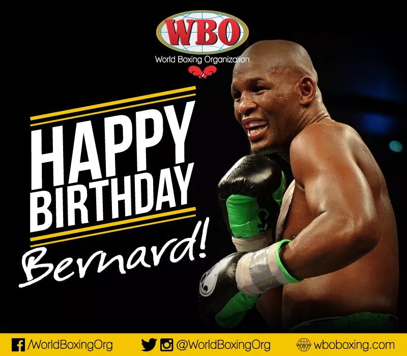 The WBO Family wishes Bernard Hopkins a very Happy Birthday. Many happy returns!! 