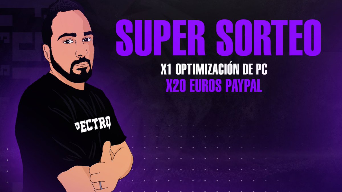 👀 NUEVO SORTEO

Lo prometido es deuda y como os estáis portando bien os traemos un nuevo sorteo para vosotros. Y esta vez habrá DOS GANADORES.

Requisitos:
Dar RT♻️
Seguir a <a href="/EspectroEC/">Espectro Esports™</a> <a href="/JaumeKLK/">⚡️⚡️TweaksEljaume⚡️⚡️</a> <a href="/bxggoo/">aleex.boggo💜</a>✅
Mencionar a un amigo👤

Fin. 1 febrero, mucha suerte ☘️
#Giveaway #SORTEO