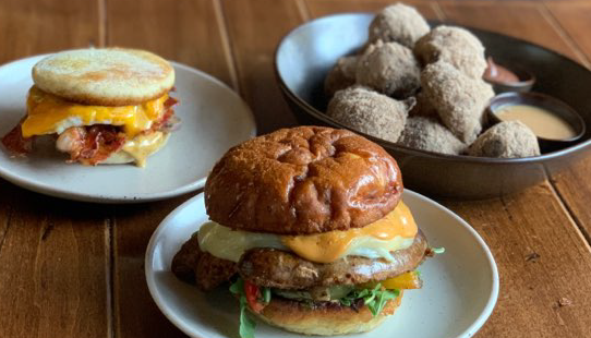 Get your pre-order in for tomorrow's breakfast pickup.  Breakfast Sandwiches, Banana Donuts and Booze (Mimosas and Bloody Mary's to go) asadotacoma.com