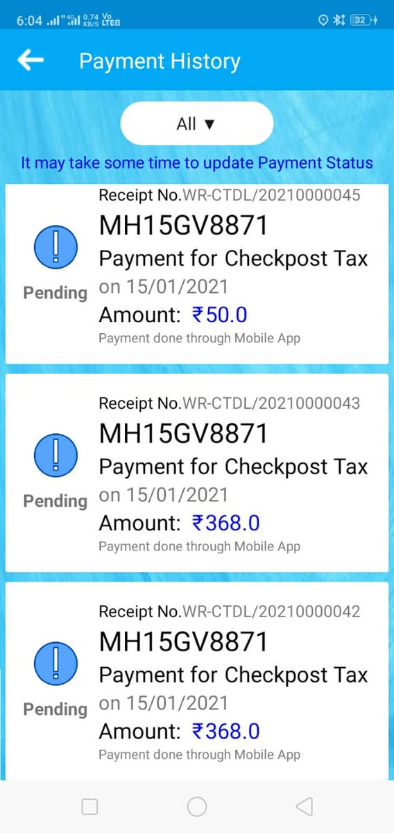 Arvind01548203's tweet photo. @nitin_gadkari i just have maharashtra state permit of my vehicle now I am at border of goa want to enter goa to pick up the client . Rto say I have to pay fine and enter goa 2000 . If I didn't to any crime why should I pay fine   online its show 368 amount why should problem https://t.co/t4j0JLi1MV