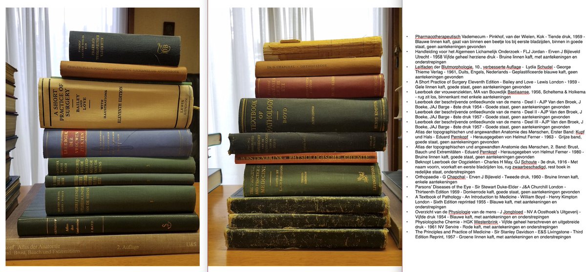 MicrobiomDigest's tweet photo. These are my grandfather's old medical books from the 1950s and '60s. Mostly in Dutch, some with underlining and notes. We tried to sell them on Marktplaats (Dutch website) but no one seems to want them. That makes me sad.

I guess the only option now is to toss them 😢 https://t.co/qsurbY0J8n