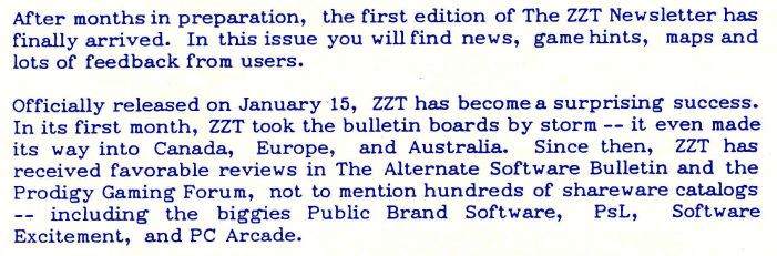 Today, January 15th, 2021 ZZT officially turns 30! 