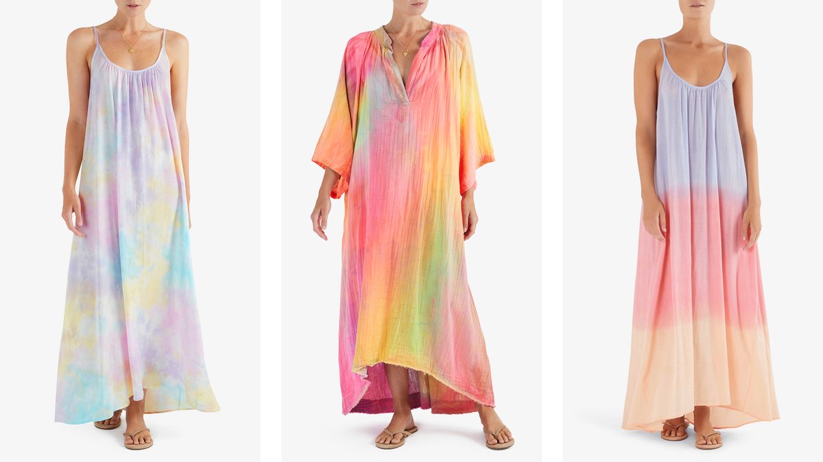 Soleil_Blue's tweet photo. We've restocked our best-selling tie dye cover ups by 9Seed. The Tulum maxi dress and the Tangier caftan.  https://t.co/rrJ7c8XJXB https://t.co/CxdVlCDztj