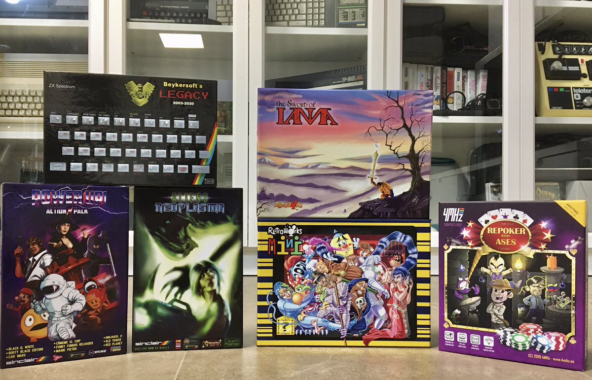 Dan Dare (@_dandare_) on Twitter photo Ya tengo las tres ediciones en cartucho de <a href="/PlayOnRetro/">PlayOnRetro</a>, un trabajo excelente. Aquí posan junto a las dos maravillosas ediciones de <a href="/retroworks_es/">RetroWorks</a> y la genial recopilación de <a href="/4mhz_es/">4MHz.es</a>. Encantado del uso que los creadores y editores dan a los #dandanator para producir estas joyas. Ya tengo las tres ediciones en cartucho de <a href="/PlayOnRetro/">PlayOnRetro</a>, un trabajo excelente. Aquí posan junto a las dos maravillosas ediciones de <a href="/retroworks_es/">RetroWorks</a> y la genial recopilación de <a href="/4mhz_es/">4MHz.es</a>. Encantado del uso que los creadores y editores dan a los #dandanator para producir estas joyas.