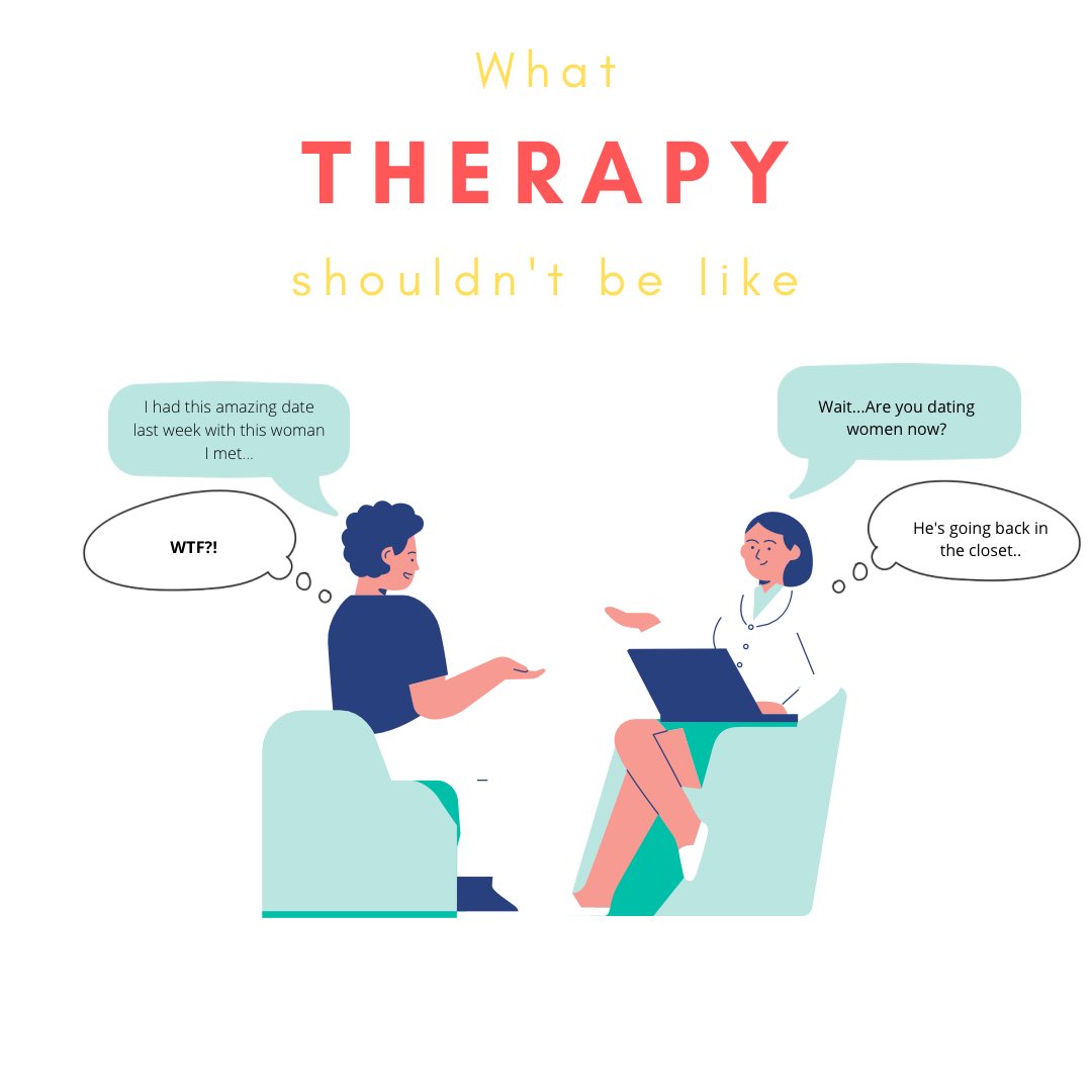 saquibna's tweet photo. Therapy shouldn’t be like this -A social media survey showed 65% of LGBTI people experienced a therapist who did not fully understand their LGBTI identity &amp; or their therapist was not able to incorporate it with their presenting problems #lgbti #therapy #homophobia #mentalhealth https://t.co/wsRtyjpJcN