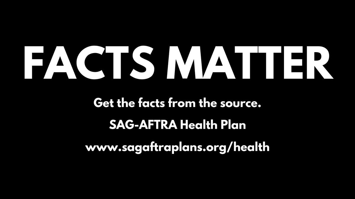 SAG-AFTRA Plan Facts tweet media