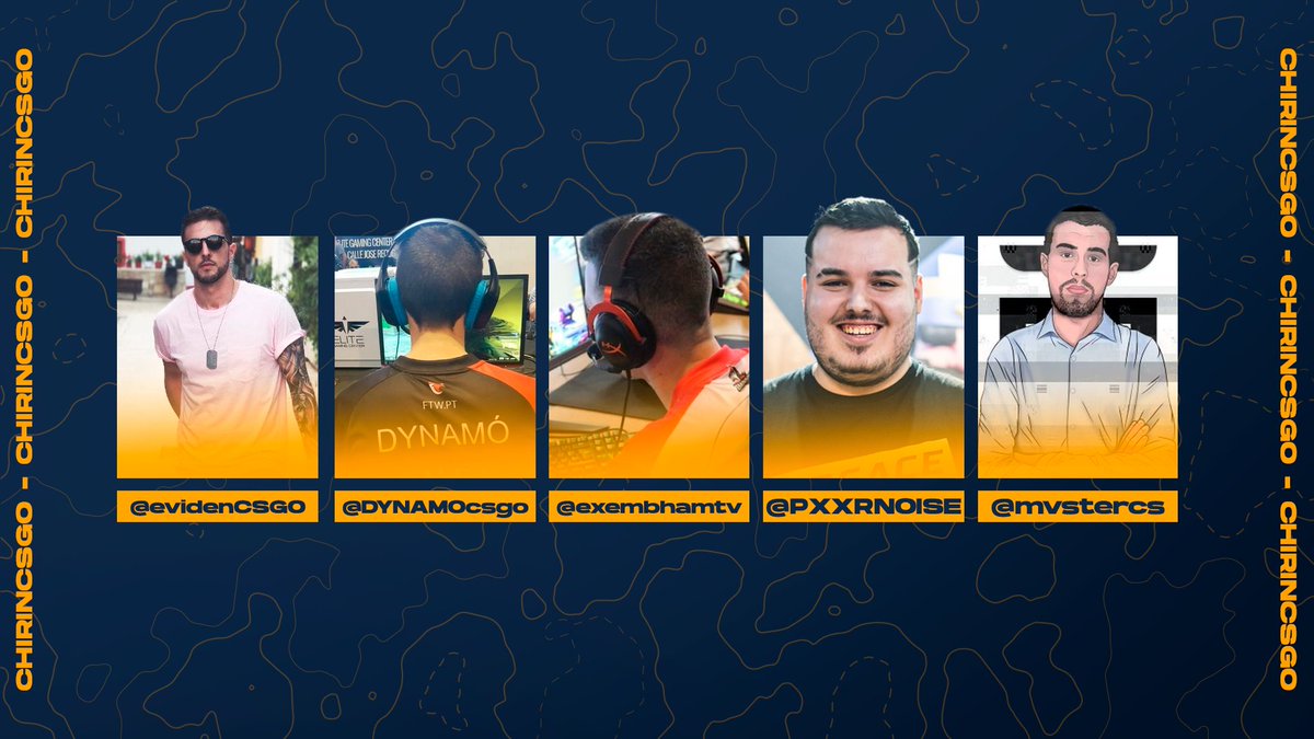 CS2_ES's tweet photo. #CHIRINCSGO
Hoy tendremos el segundo #CHIRINCSGO del año y trataremos de varios temas.
Recuerda, a las 21:00h en el canal de @ExembhamTV.
ALINEACIÓN 💯
▶️@evidenCSGO
▶️@DYNAMOcsgo
▶️@ExembhamTV
▶️@PXXRNOISE
▶️@mvstercs
https://t.co/yllmShMEvu https://t.co/drpQUwuCkO