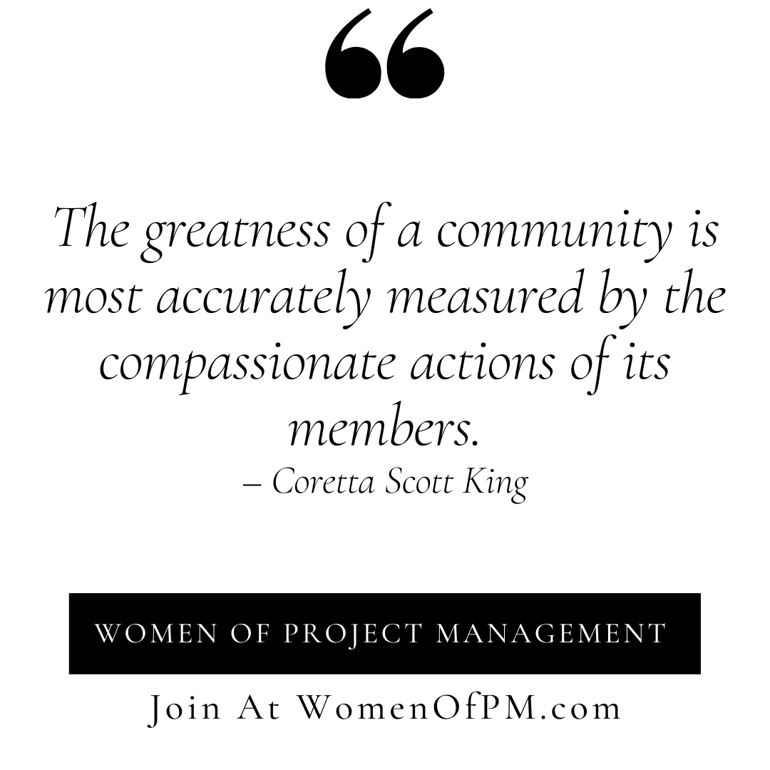 In the beautiful words of Coretta Scott King.