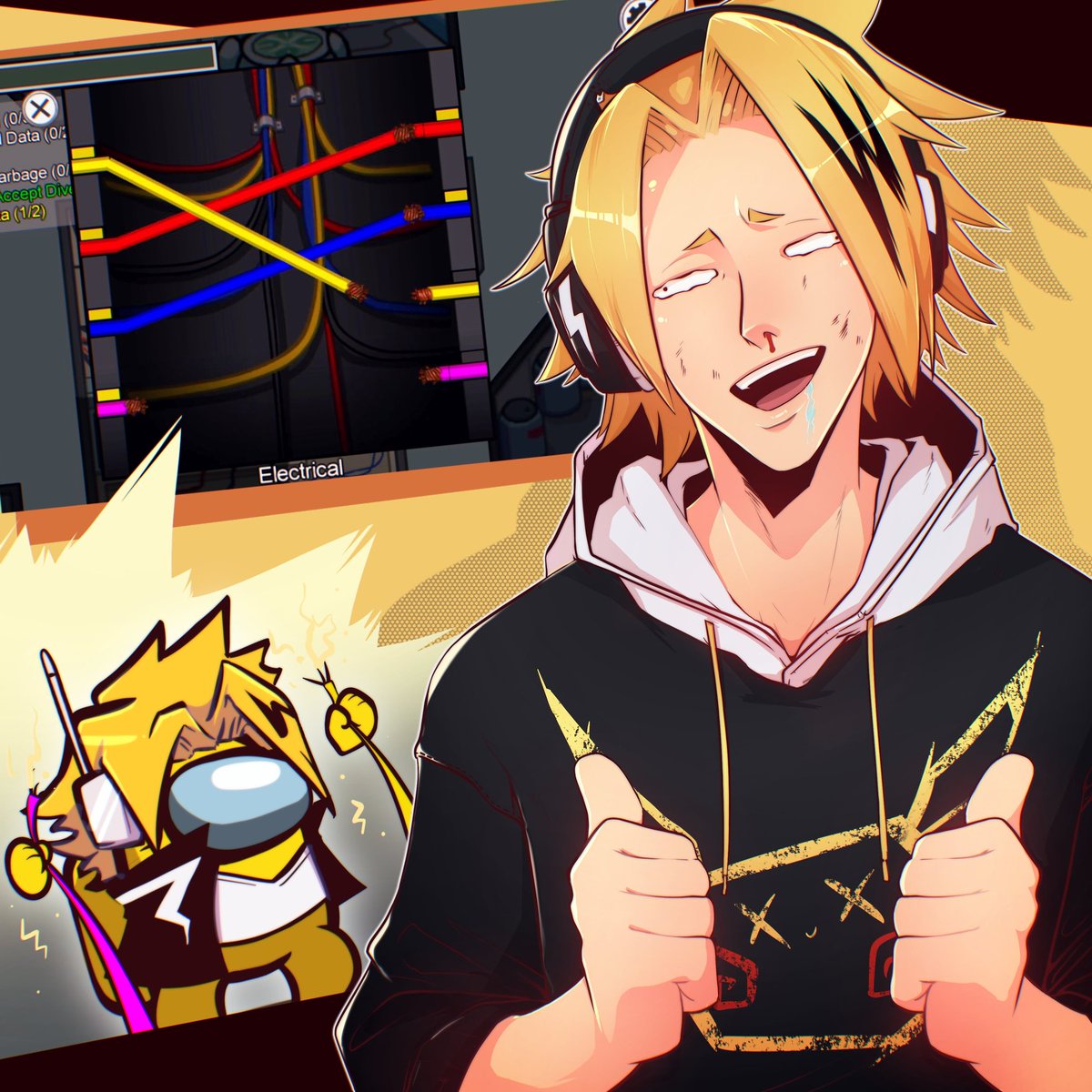 ☆ Denki plays Among Us :)

Been getting inspired to draw more for this mash up of ideas ^^

#fanart #amongusfanart #denki