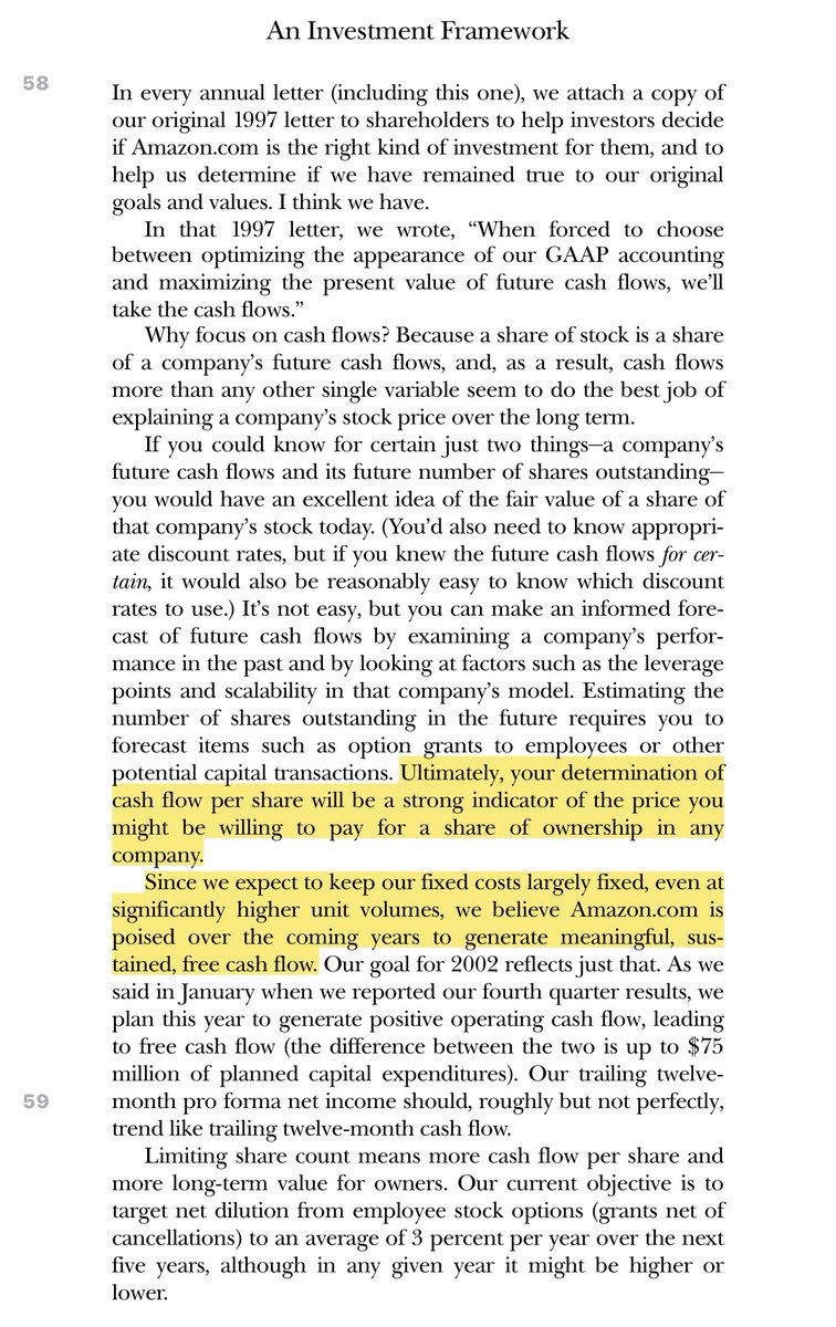 “Since we expect to keep our fixed costs largely fixed, even at significantly higher unit volumes, we believe  http://Amazon.com&nbsp; is poised over the coming years to generate meaningful, sustainable, free cash flow.”
