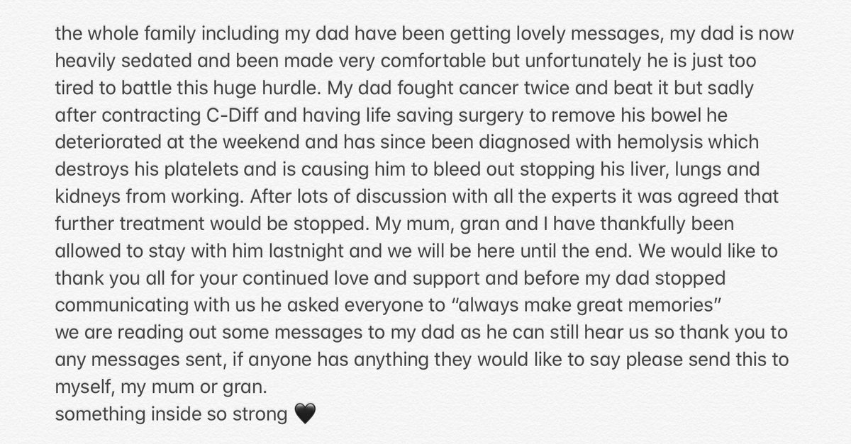 Thank you for all your kind words regarding my dad. Always make great memories ❤️ - Catherine, Sean’s daughter x