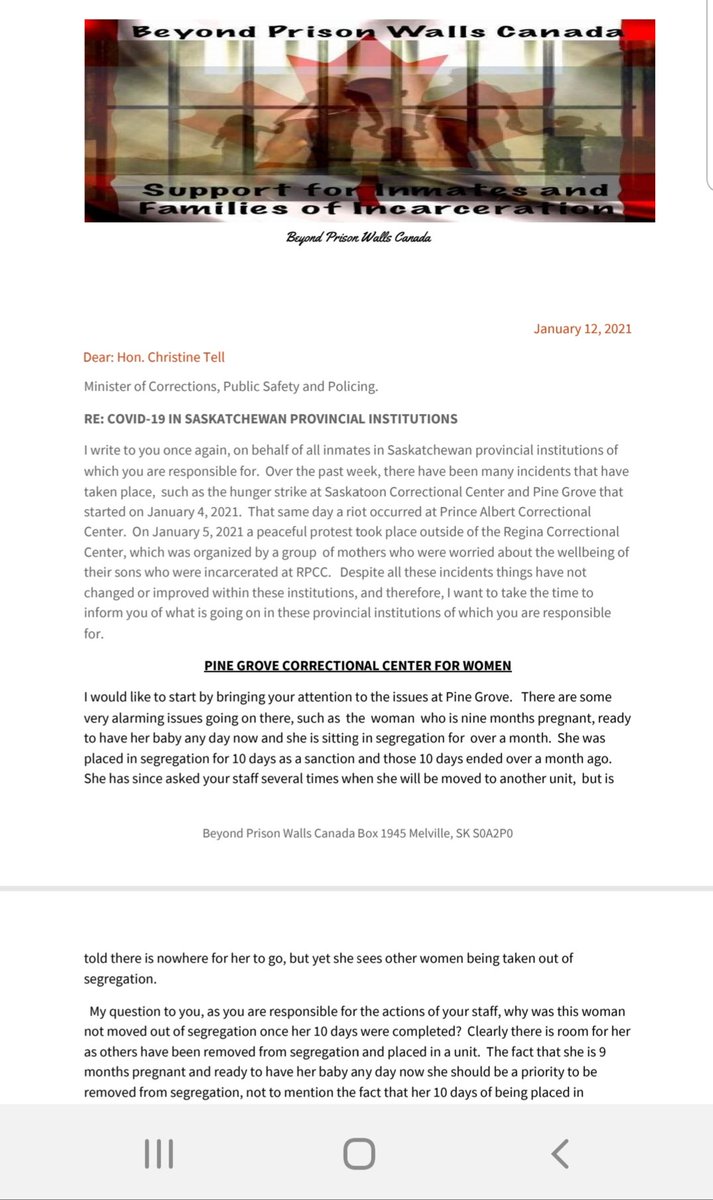 homefiresk's tweet photo. Our 'lady' of corrections won't be seen today. Oh? This isnt her sh#t show? @SaskParty
Our 'lady' must stay at home & be relieved of the keys to our kingdom. #resigntell #skpoli
Read this via @prison_walls & TELL me this isn't abuse?
Abuse of power.
We do not consent #treaty6 https://t.co/unuxhdcZiu