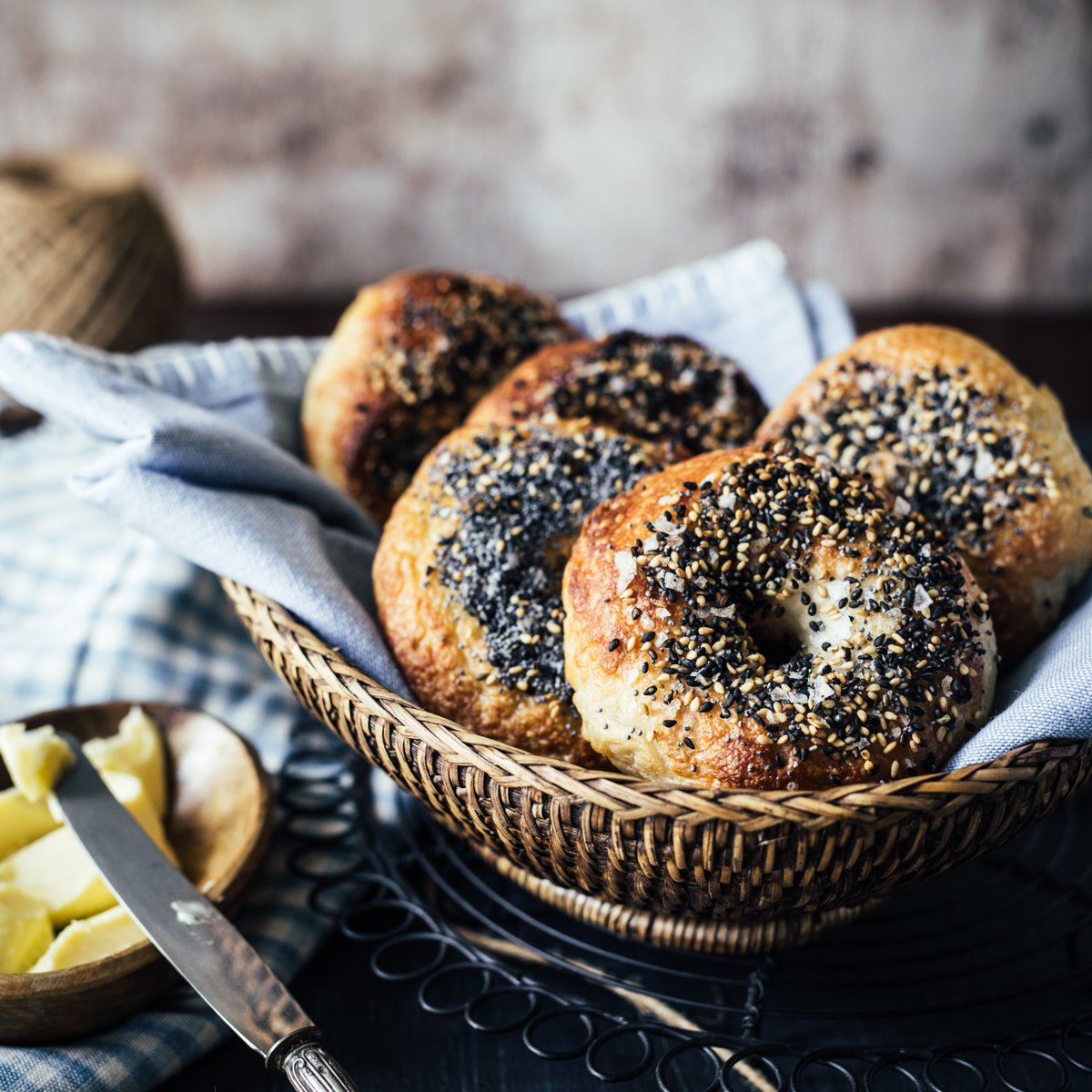 It's National Bagel Day! To celebrate, we invite you to prep your favorite kind with your favorite schmear and enjoy while reading a bit about the Jewish history of bagels. 

Be'te'avon! 

#NationalBagelDay #EverythingBagelsAreMyFavorite

aish.com/jw/s/Bagels-A-…