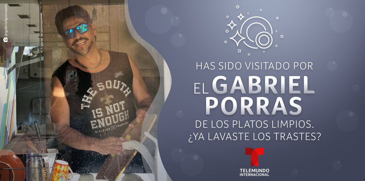 TelemundoIntl's tweet photo. ¡Sigan el ejemplo de @Gabriel_Porras! 🤣 https://t.co/hsovizafLM