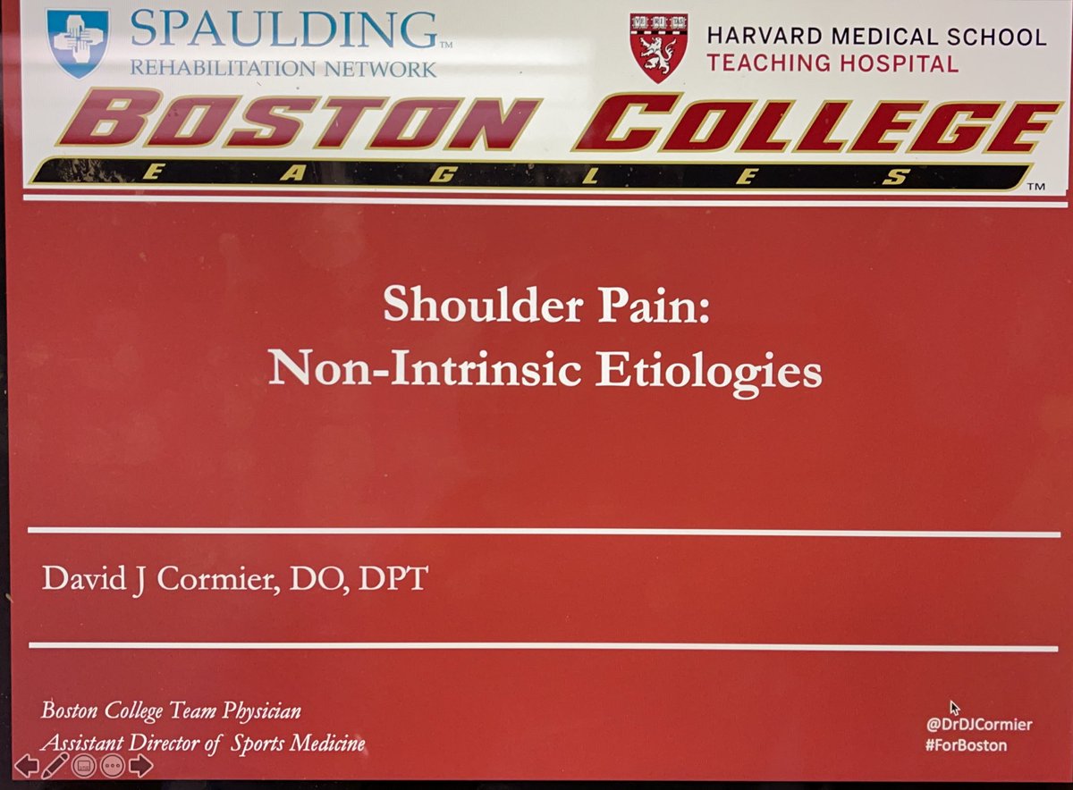 Thank you <a href="/SpauldingRehab/">Spaulding Rehab</a> <a href="/MelGlennMD/">Mel Glenn MD</a> <a href="/jborgstein1/">Joanne Borg-Stein</a> for the invitation to give grand rounds today.  #forboston #sportsmedicine