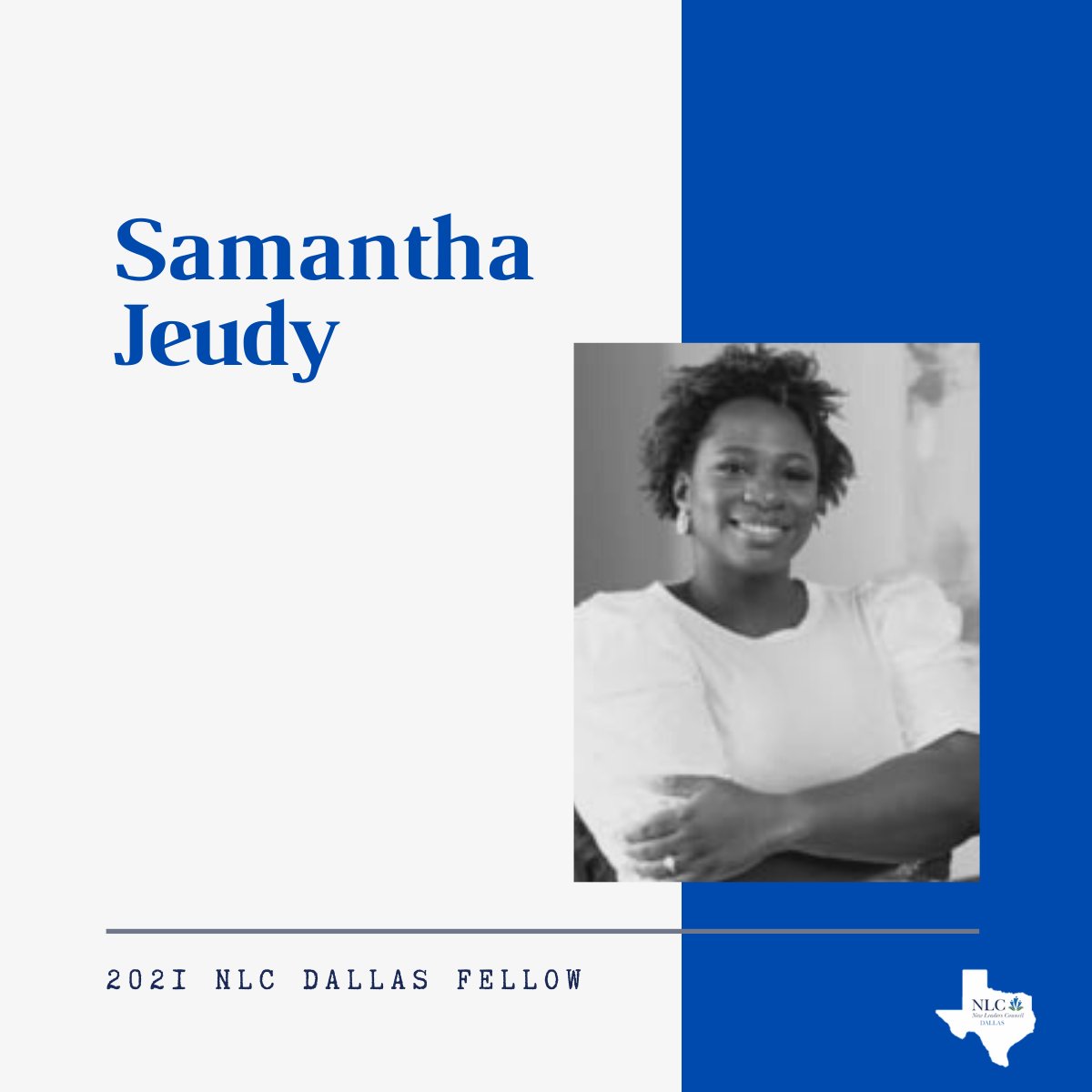 nlcdallas's tweet photo. Say hello to New Leaders Council Dallas' 2021 @belle_onyx Associate Campus Recruiter with @jpmorgan ⁠Learn more about Samantha and other members of the Class of 2021 by visiting https://t.co/XI6Obtb5SO #NLCDallas #Progressives #Texas https://t.co/nvxnO9dc6S