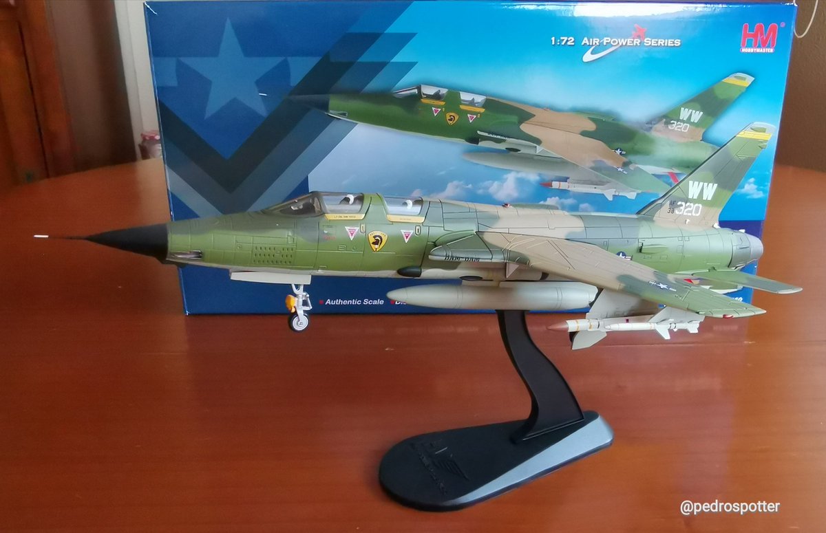 pedrospotter's tweet photo. #BuenasTardes comenzamos el #finde con una nueva maqueta a incluir en mi colección, esta vez el esperado #RepublicAviation #F105G #WildWeasel #SEAD #missions Suppression of Enemy Air Defenses #HobbyMaster #scale172 #HA2550
#vietnamwar #aircraftmodel #Diecast #USAF #Thunderchiefs https://t.co/xeciUA35Uy