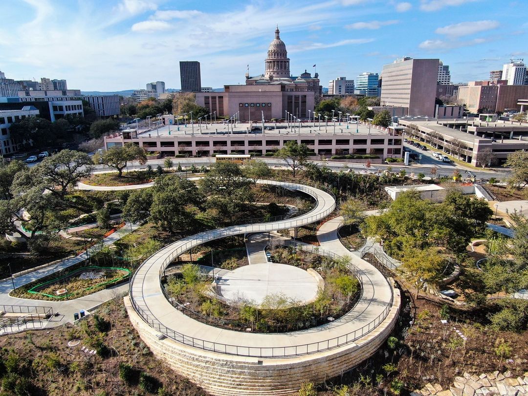 The @WaterlooGW in downtown Austin is shaping up beautifully! 🌳🍃 #InTheHeartOfAustin #WaterlooGreenway #DowntownAustin #VisitAustinTX