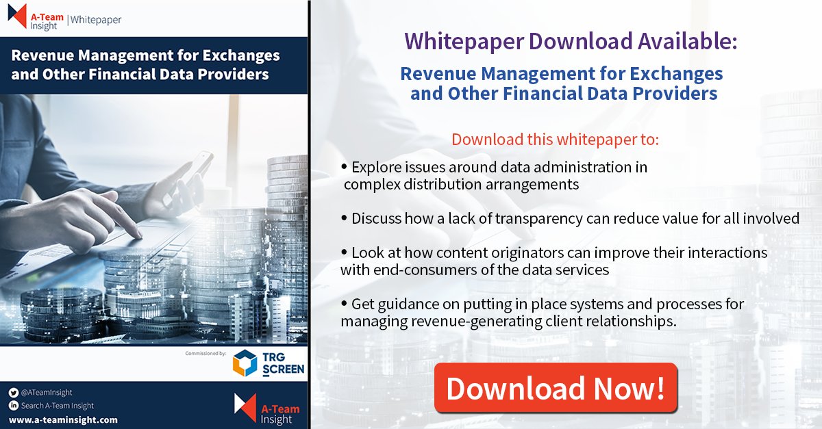 TradingTechIns's tweet photo. New Whitepaper Download Available!

Revenue Management for Exchanges and Other Financial Data Providers

Get yours here: https://t.co/E5vyET4Dnj

#TTIwhitepapers #marketdata #clientrelationships #dataadministration #revenuemanagement #datavendors @trgscreen https://t.co/akgblwuRcm