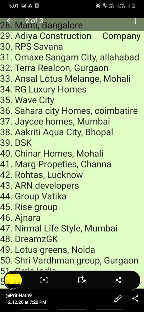 PritiNath9's tweet photo. @GuptaPankaj2016 @PMOIndia @narendramodi @rsprasad @DoJ_India @DelhiHighCourt @CJI_SC @SCofIndia @SCofInd @HardeepSPuri Not exactly,  probably U R not aware of the ground reality. Lacs of #CheatedHomeBuyers are stuck in hundreds of projects. No solution. #RERA is not applicable on subjudice projects. A small list of stuck up projects is enclosed. 
#revive #Spirewoods of #ANBuildwell
Co Pet 6/2019 https://t.co/45l03QGVTd
